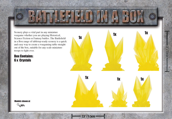Battlefield in a Box: Citrine Crystals (BB594) 