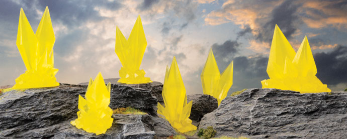 Battlefield in a Box: Citrine Crystals (BB594) 