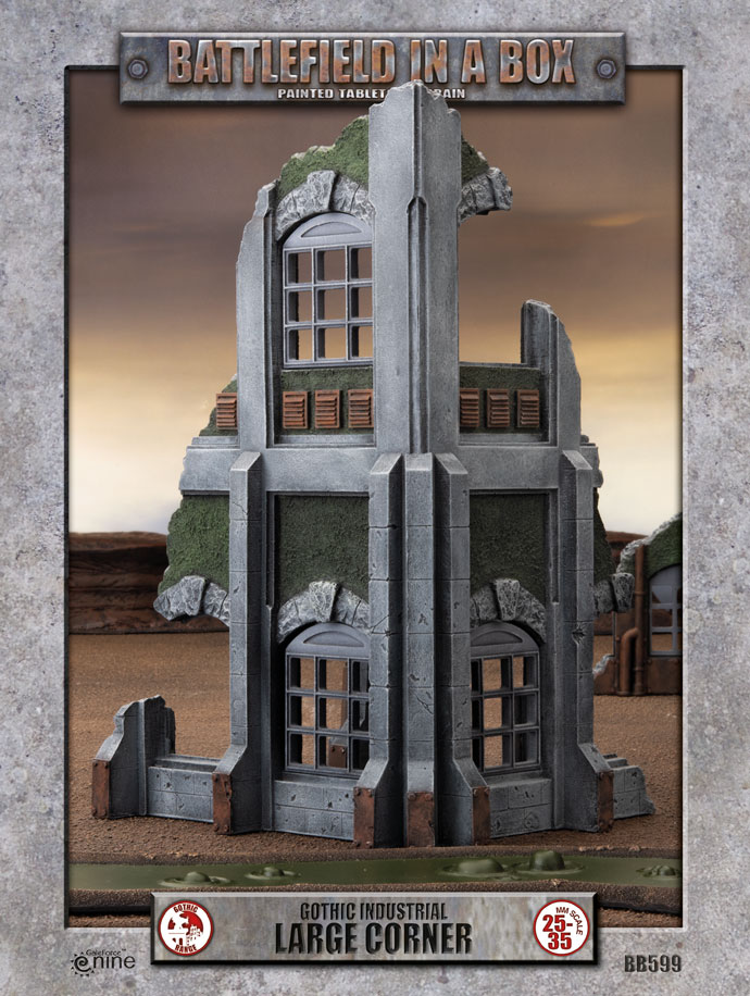 Battlefield in a Box: Battlefield in a Box: Gothic Industrial Large Corner (BB599) 