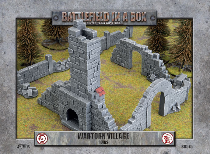 Battlefield in a Box: Wartorn Village - Ruins (BB575)