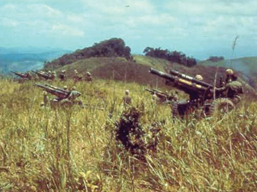 Artillery in the hills