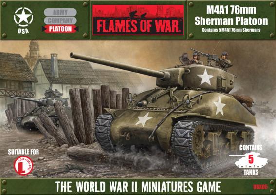 M4A1 (76mm) Sherman Tank Platoon (UBX05)