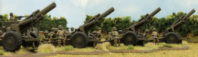 M1 155mm howitzer Field Artillery Battery