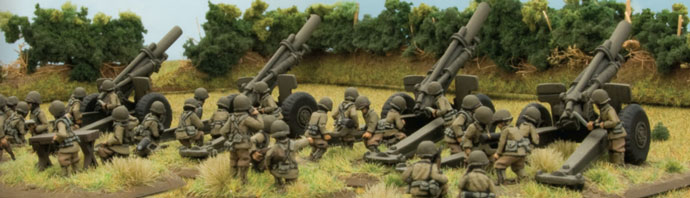 M1 155mm howitzer Field Artillery Battery