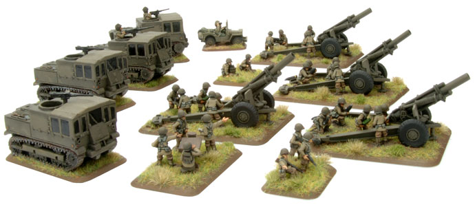 M1 155mm howitzer Field Artillery Battery