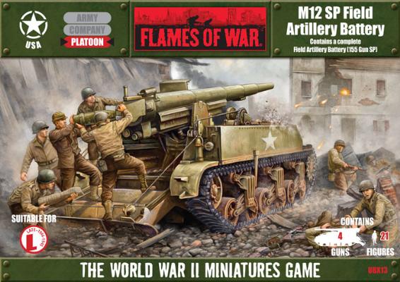 M12 155mm GMC Field Artillery Battery