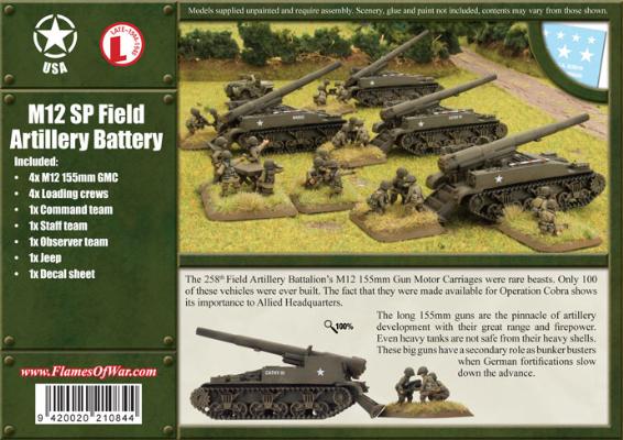 M12 155mm GMC Field Artillery Battery