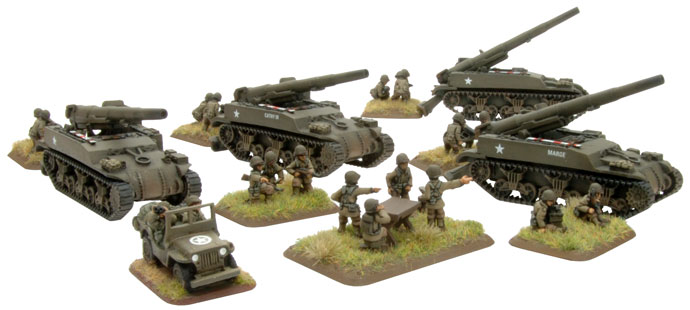 M12 155mm GMC Field Artillery Battery