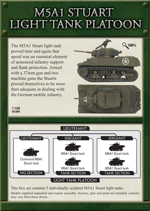M5A1 Stuart Light Tank Platoon (UBX21)