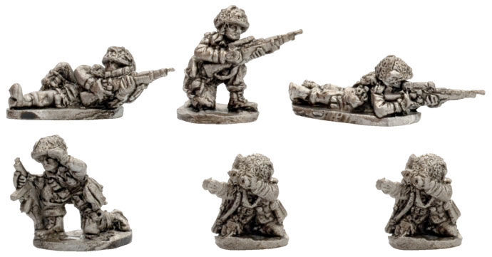 Para Snipers (USO114) Pack Contents + 3 Small Bases