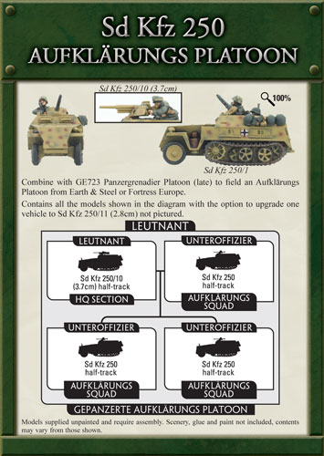 Sd Kfz 250 Aufkl&auml;rungs Platoon (GBX40)