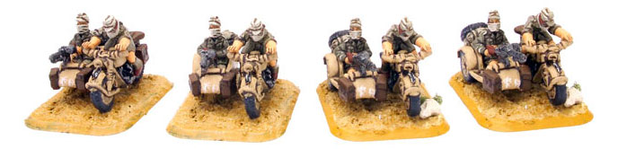 BMW & Sidecar (Afrika) (x4) (GE401)