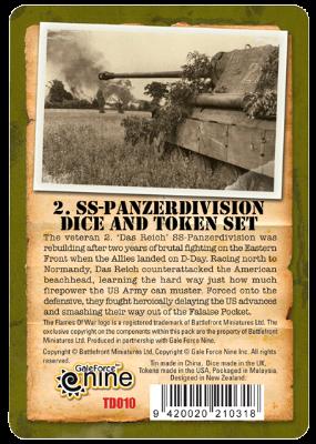 TD010 &lsquo;Das Reich&rsquo; 2. SS-Panzerdivision (Black with white Wolf&rsquo;s Angle)