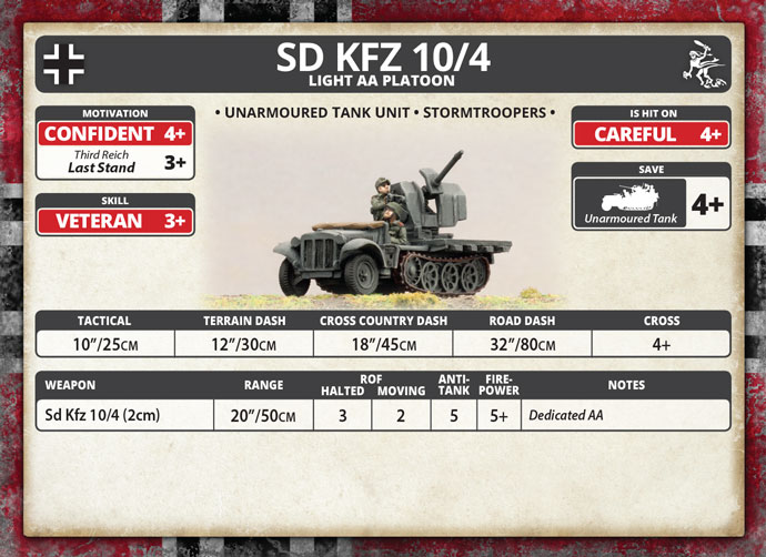 Sd Kfz 10/4 Light AA Platoon (GBX111)