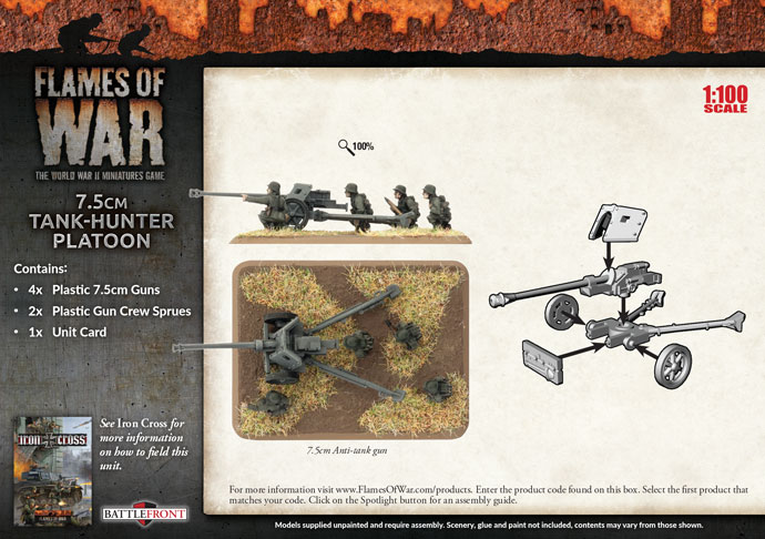 7.5cm Tank-Hunter Platoon (Plastic) (GBX116)