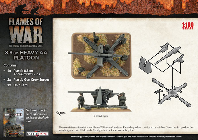 8.8cm Heavy AA Platoon (Plastic) (GBX119)