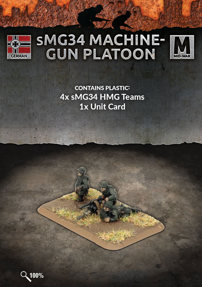 sMG34 Machine-gun Platoon (Plastic) (GE759)