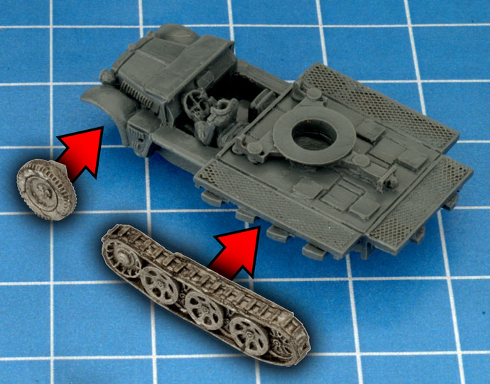 Assembling the Sd Kfz 10/4