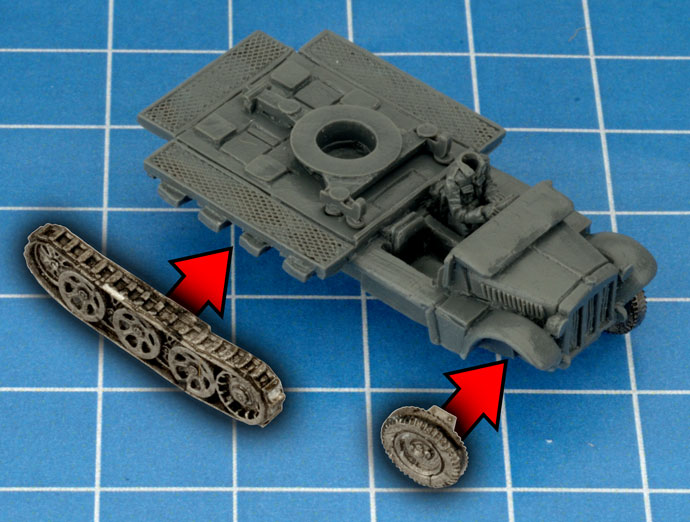 Assembling the Sd Kfz 10/4