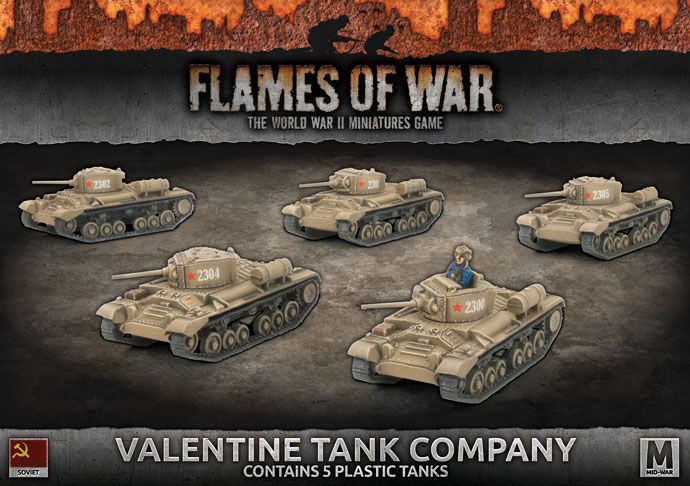 Miniatures Game British Valentine World of Tanks