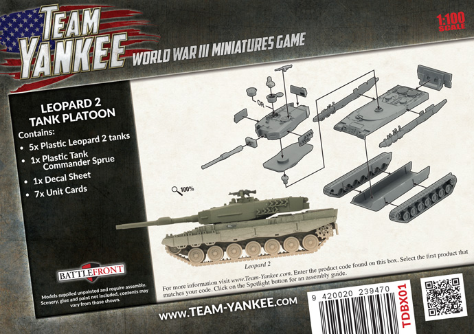 Leopard 2 Tank Platoon (Plastic) (TDBX01)