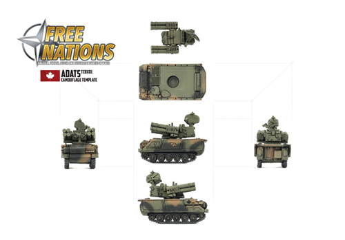 Canadian 4 CMGB Painting Templates