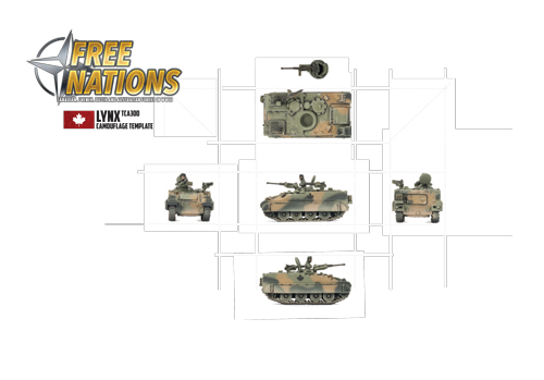 Canadian 4 CMGB Painting Templates